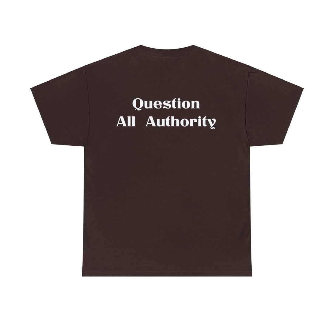 Question All Authority - Citizens in Arms - Unisex Heavy Cotton Tee