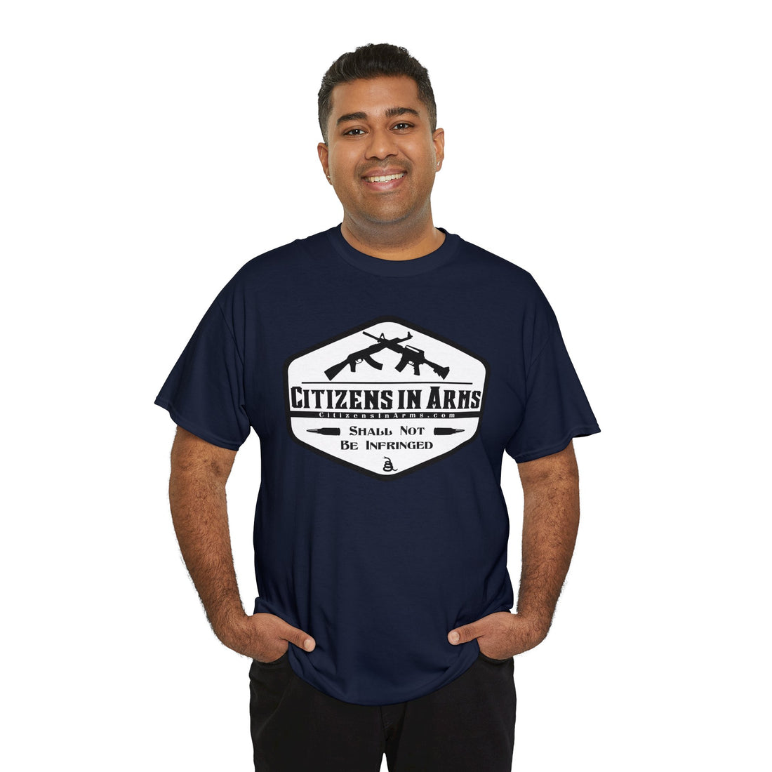 Question All Authority - Citizens in Arms - Unisex Heavy Cotton Tee