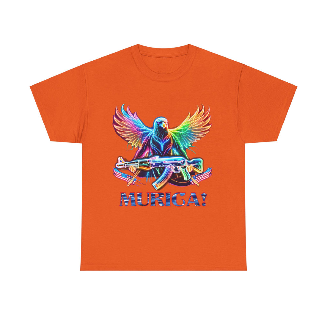Murica - Eagle Holding AK 47 - Citizens in Arms - Unisex Heavy Cotton Tee -