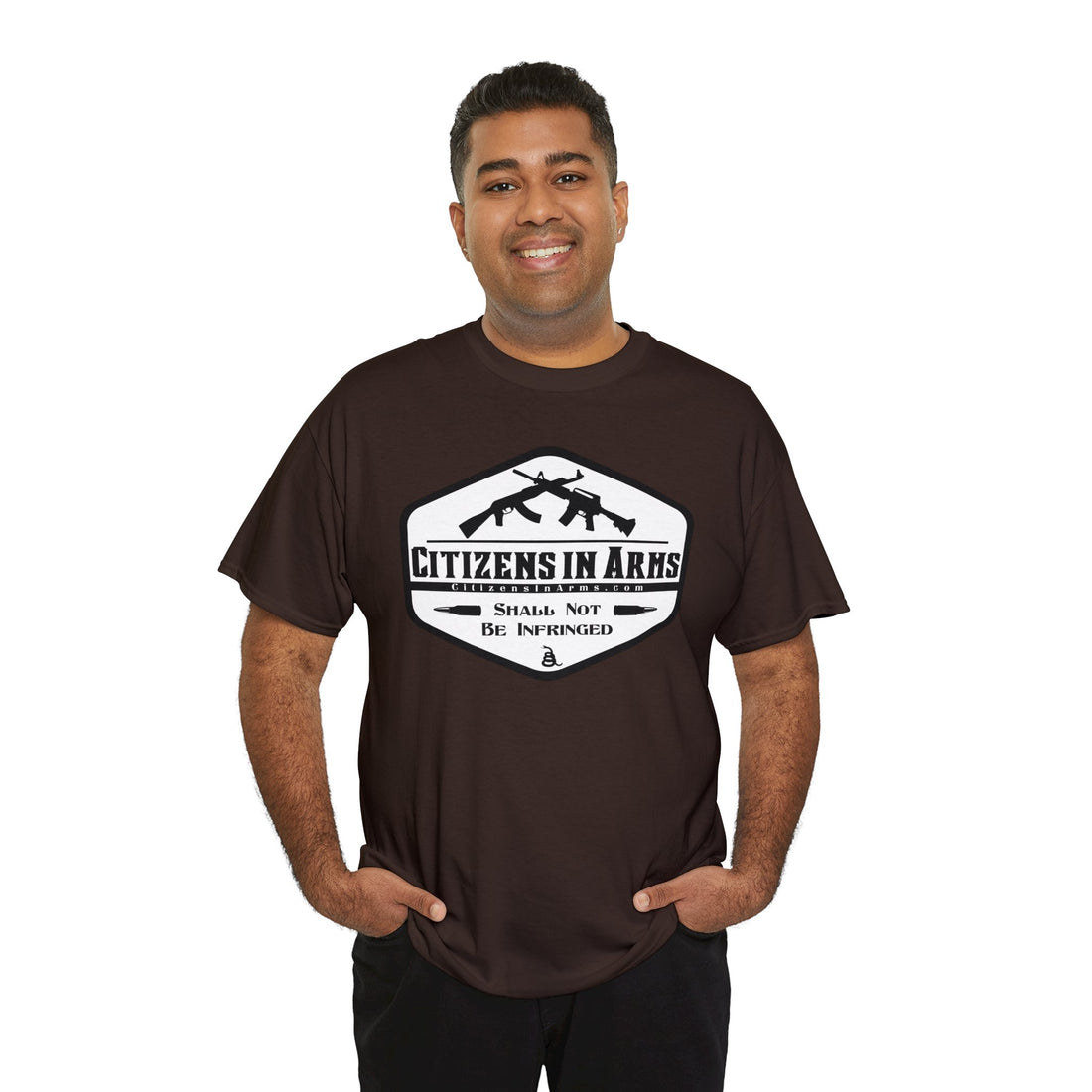 Question All Authority - Citizens in Arms - Unisex Heavy Cotton Tee