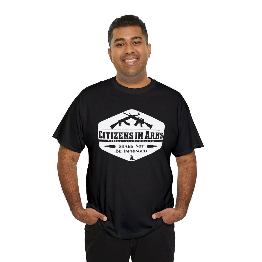 Question All Authority - Citizens in Arms - Unisex Heavy Cotton Tee