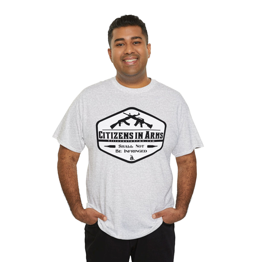 Question All Authority - Citizens in Arms - Unisex Heavy Cotton Tee