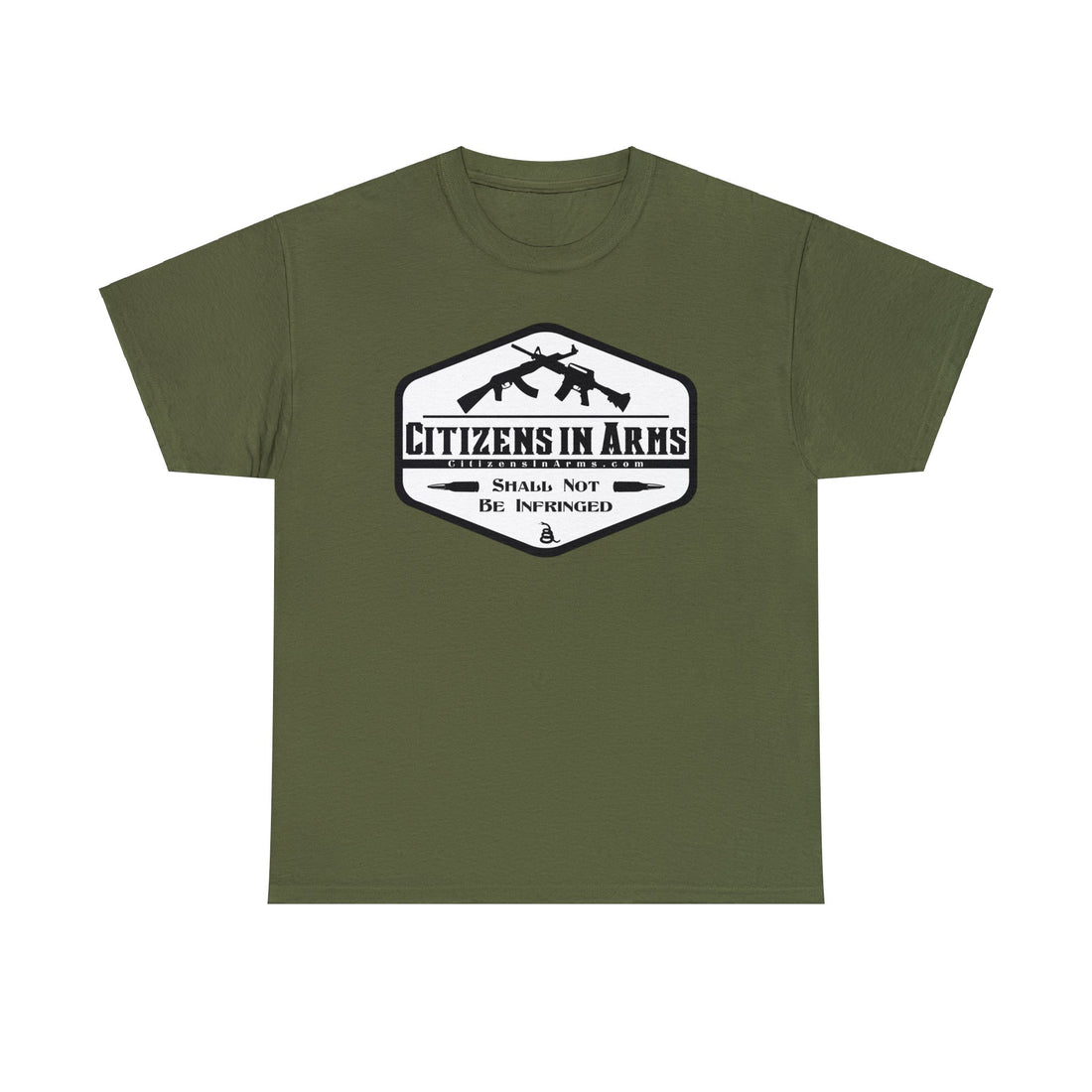 Question All Authority - Citizens in Arms - Unisex Heavy Cotton Tee