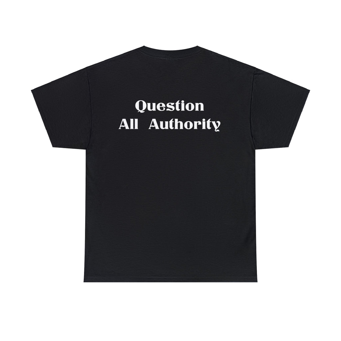 Question All Authority - Citizens in Arms - Unisex Heavy Cotton Tee