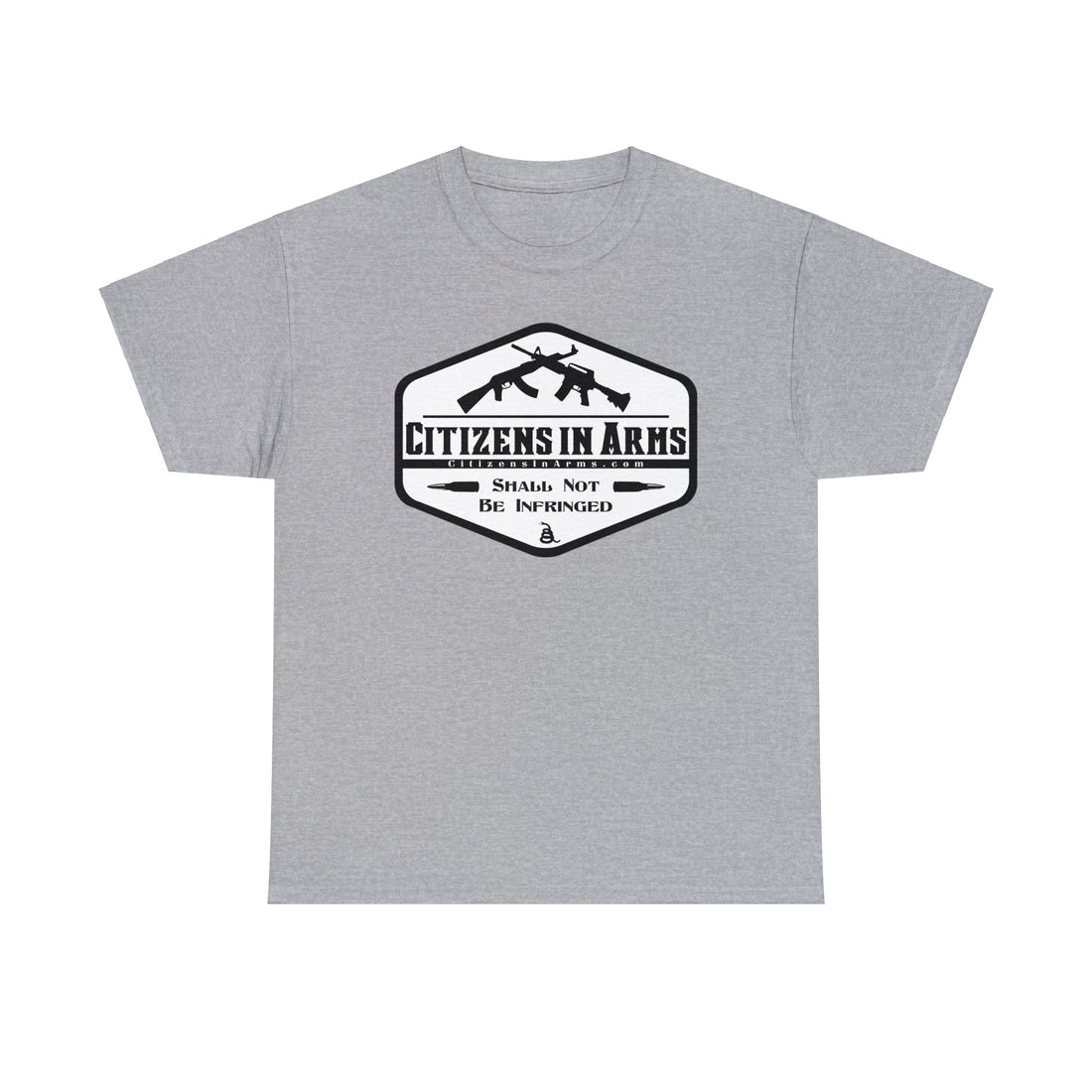 Question All Authority - Citizens in Arms - Unisex Heavy Cotton Tee