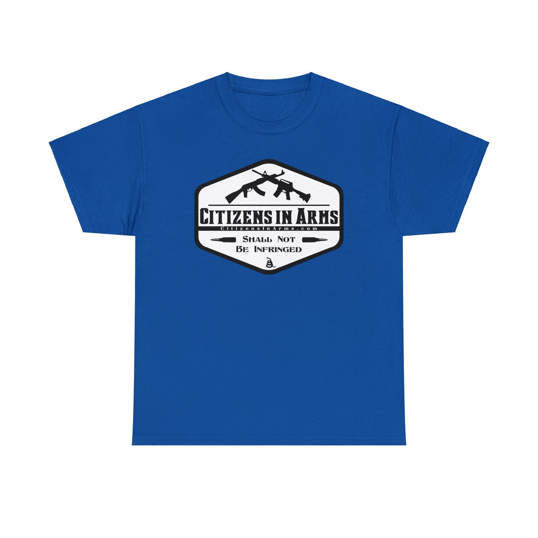 Question All Authority - Citizens in Arms - Unisex Heavy Cotton Tee