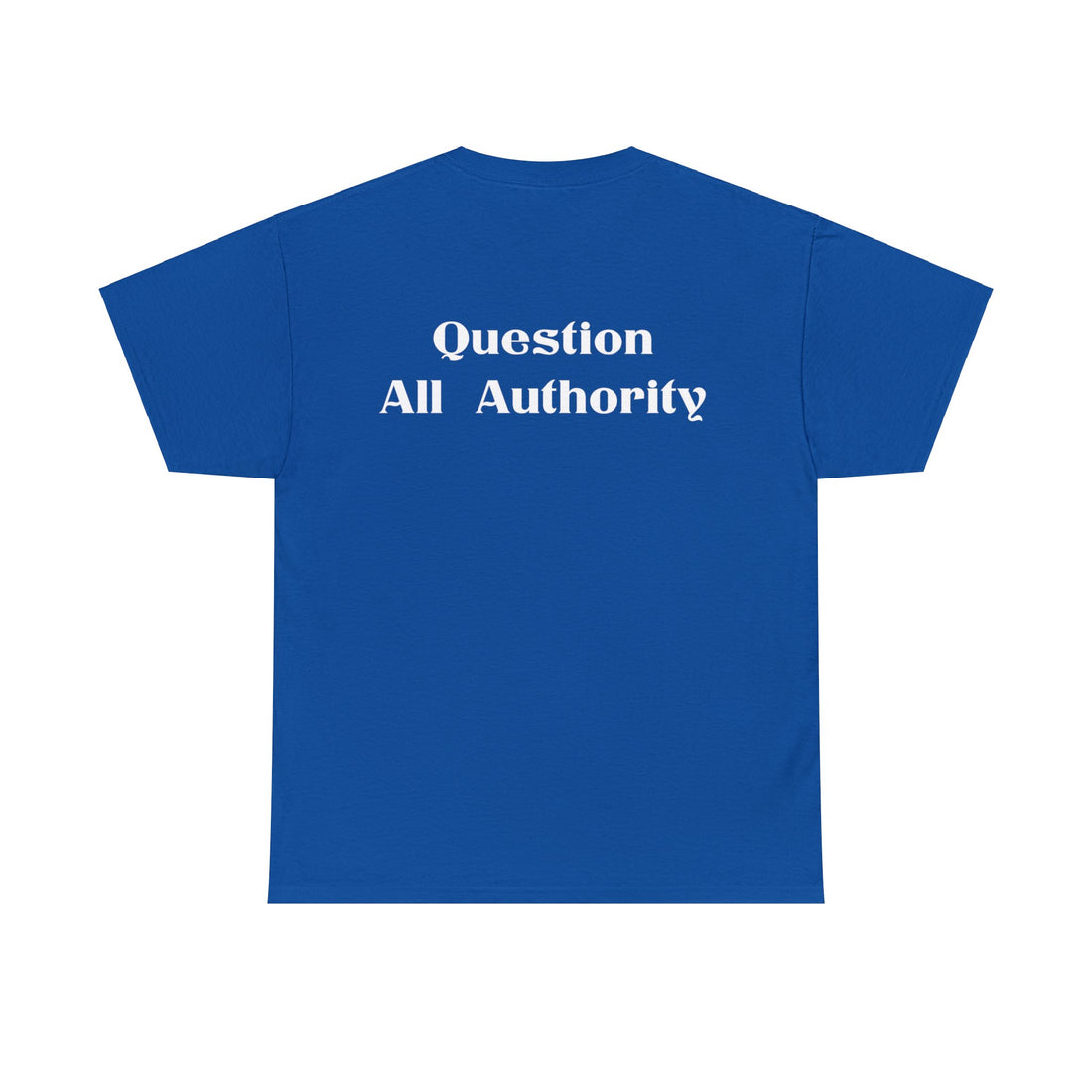 Question All Authority - Citizens in Arms - Unisex Heavy Cotton Tee
