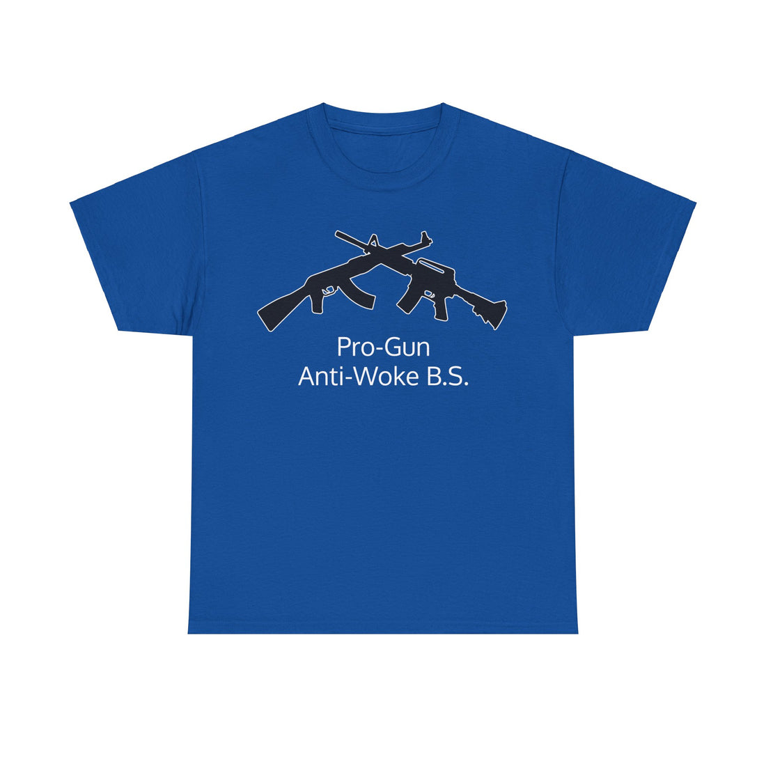 Pro-Gun Anti-Woke B.S. - Citizens in Arms + Gadsden Snake - Unisex Heavy Cotton Tee