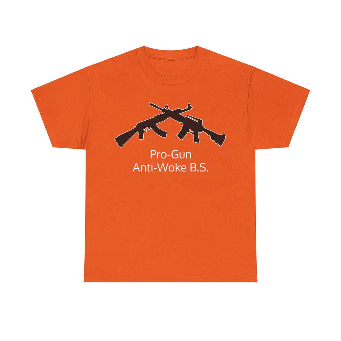 Pro-Gun Anti-Woke B.S. - Citizens in Arms + Gadsden Snake - Unisex Heavy Cotton Tee