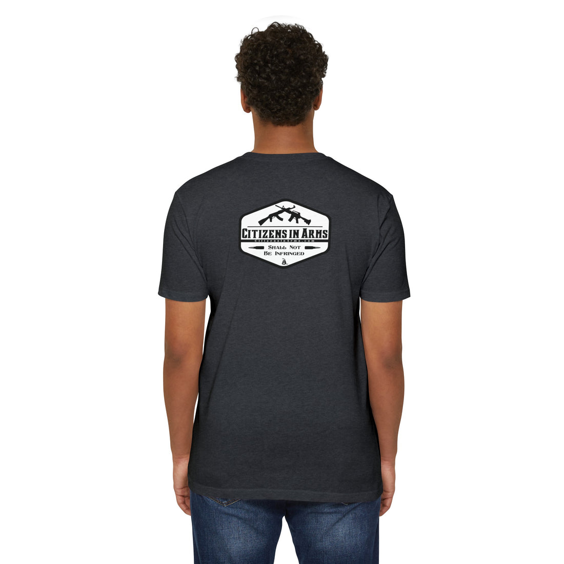 Gadsden Snake T-Shirt - Citizens in Arms - 60% cotton and 40%-polyester blend