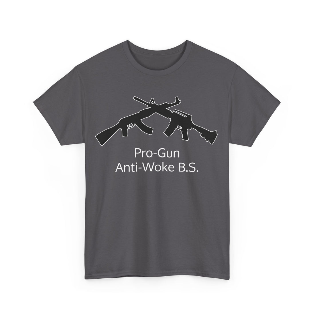 Pro-Gun Anti-Woke B.S. - Citizens in Arms + Gadsden Snake - Unisex Heavy Cotton Tee