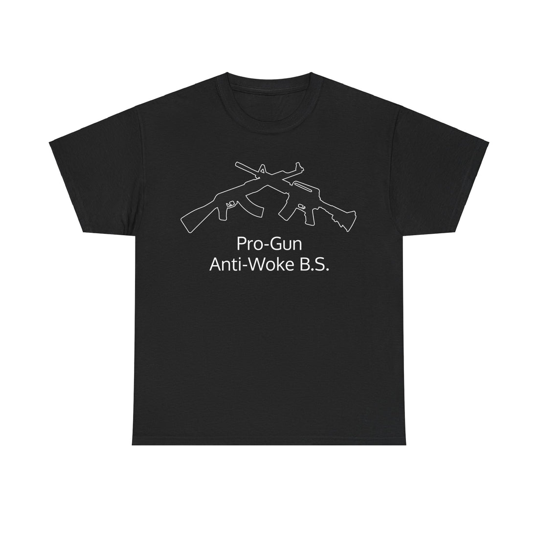 Pro-Gun Anti-Woke B.S. - Citizens in Arms + Gadsden Snake - Unisex Heavy Cotton Tee