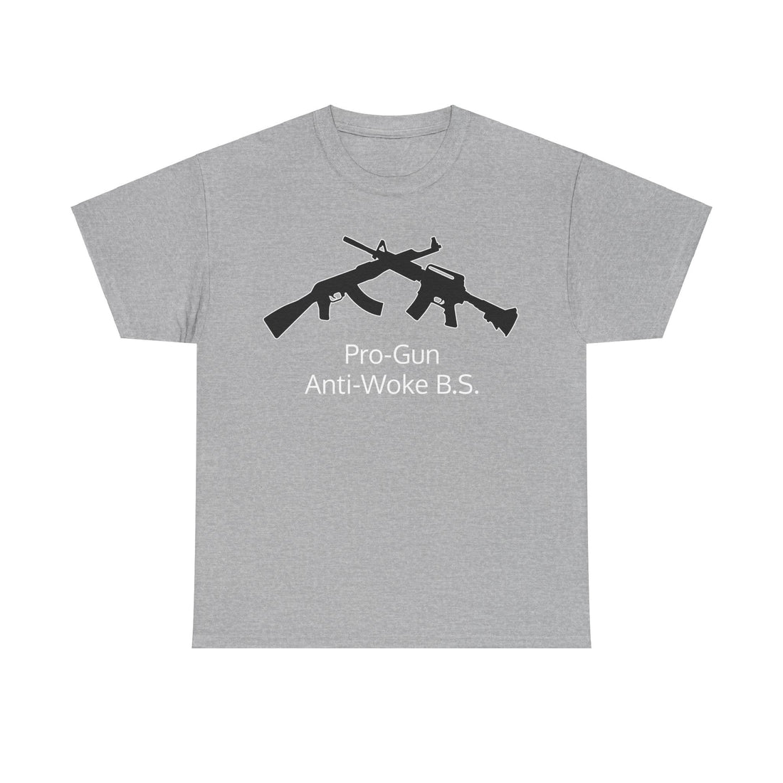 Pro-Gun Anti-Woke B.S. - Citizens in Arms + Gadsden Snake - Unisex Heavy Cotton Tee