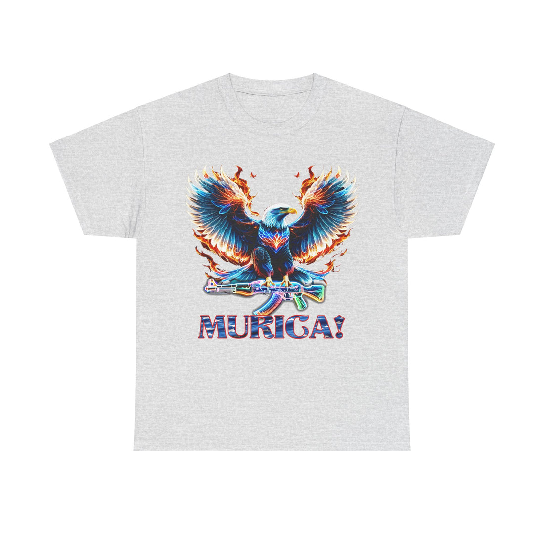 Murica - Eagle Carryng AK 47 - Citizens in Arms - Unisex Heavy Cotton Tee -