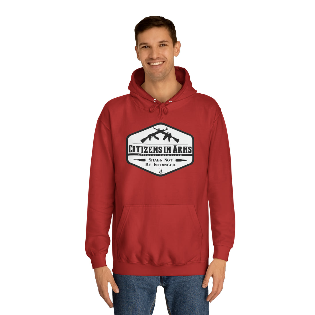 Question All Authority - Citizens in Arms - Unisex College Hoodie