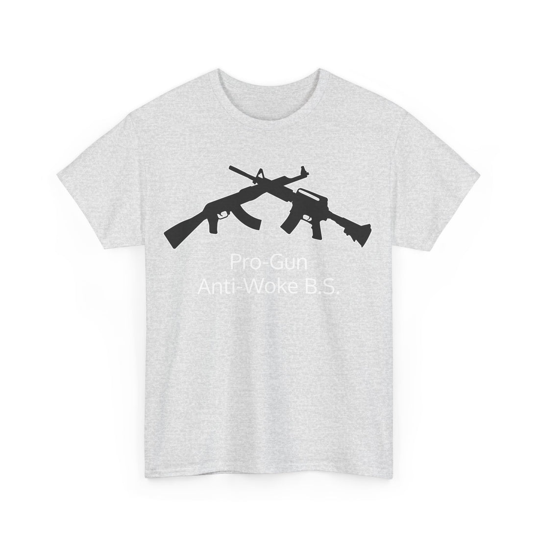 Pro-Gun Anti-Woke B.S. - Citizens in Arms + Gadsden Snake - Unisex Heavy Cotton Tee