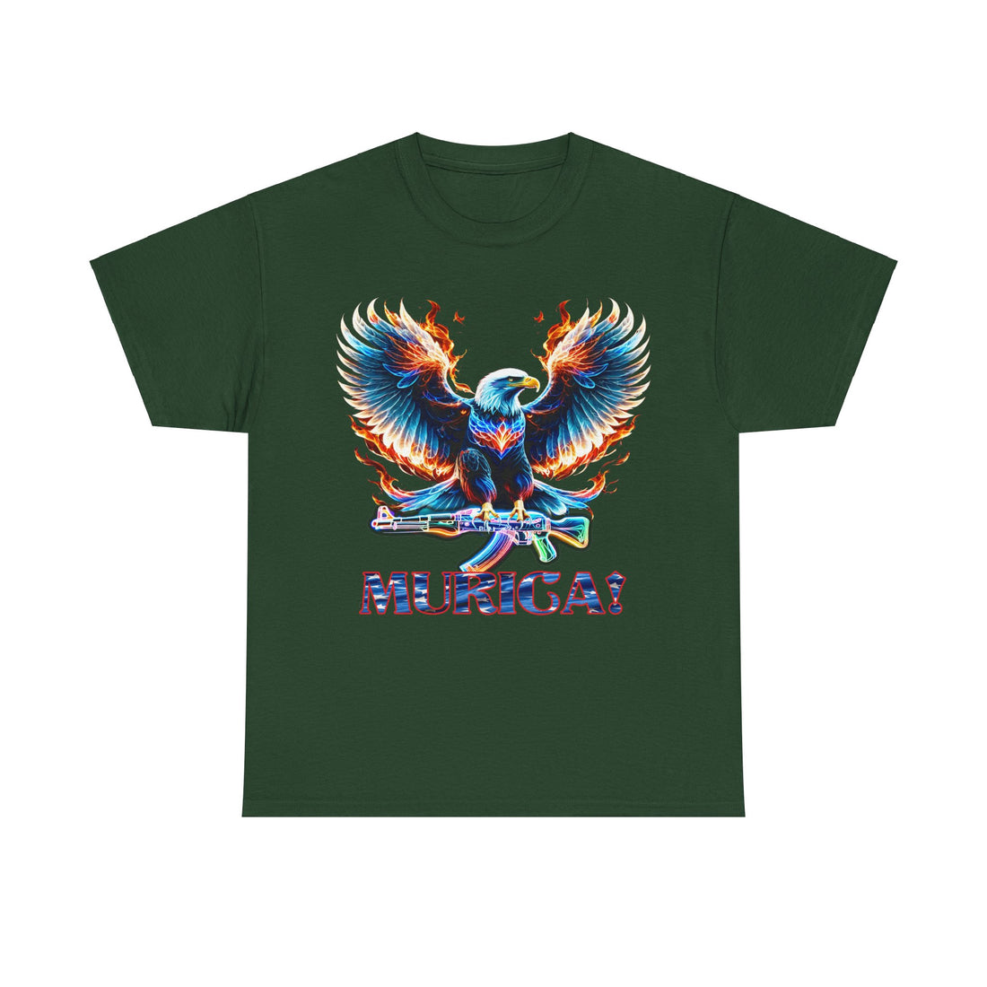 Murica - Eagle Carryng AK 47 - Citizens in Arms - Unisex Heavy Cotton Tee -