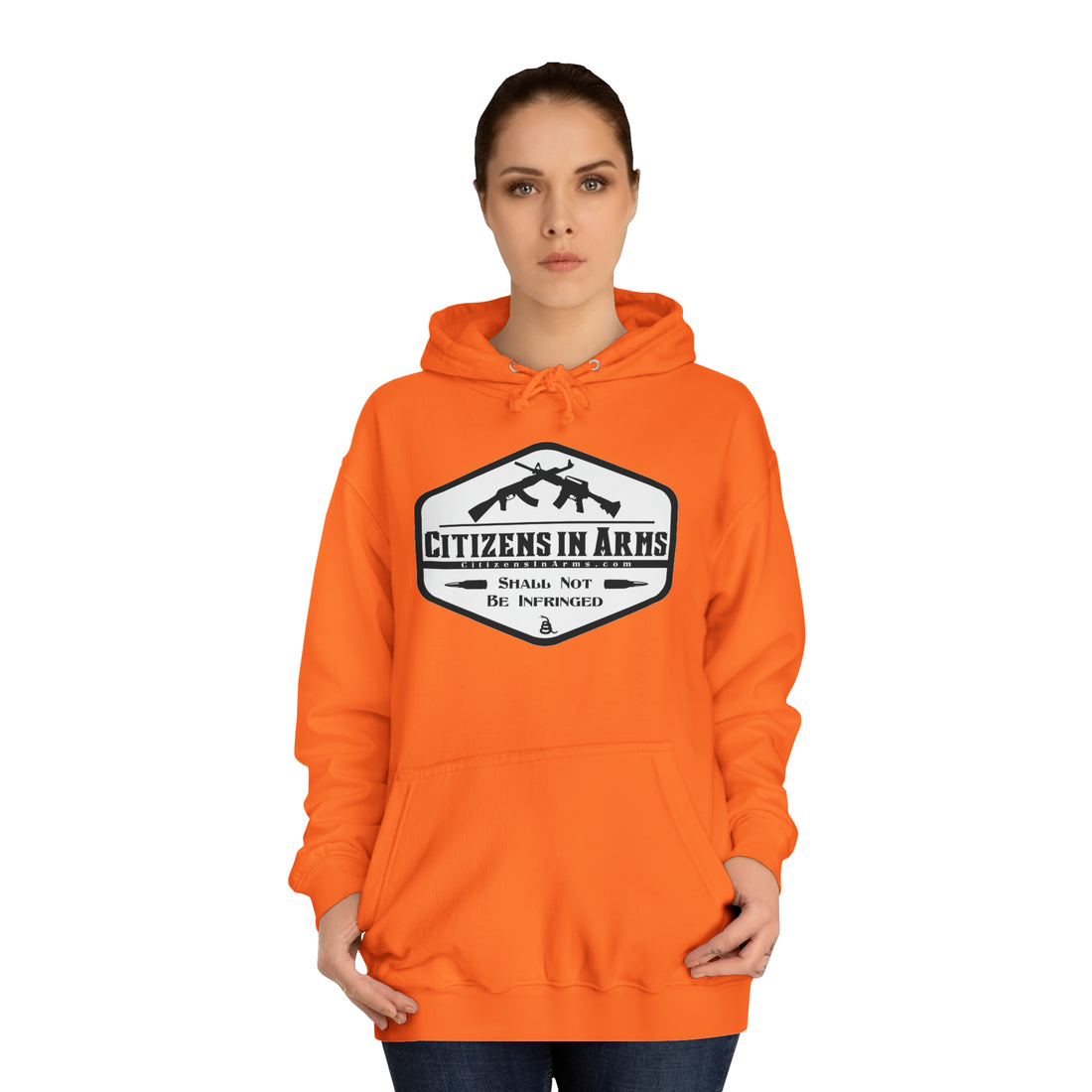 Question All Authority - Citizens in Arms - Unisex College Hoodie