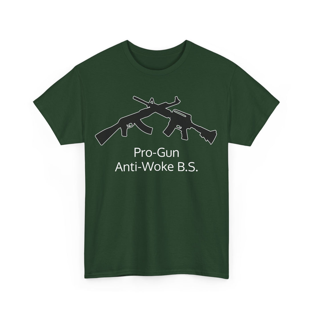 Pro-Gun Anti-Woke B.S. - Citizens in Arms + Gadsden Snake - Unisex Heavy Cotton Tee