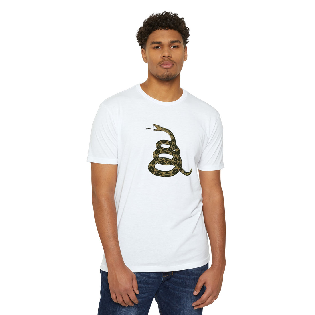 Gadsden Snake T-Shirt - Citizens in Arms - 60% cotton and 40%-polyester blend