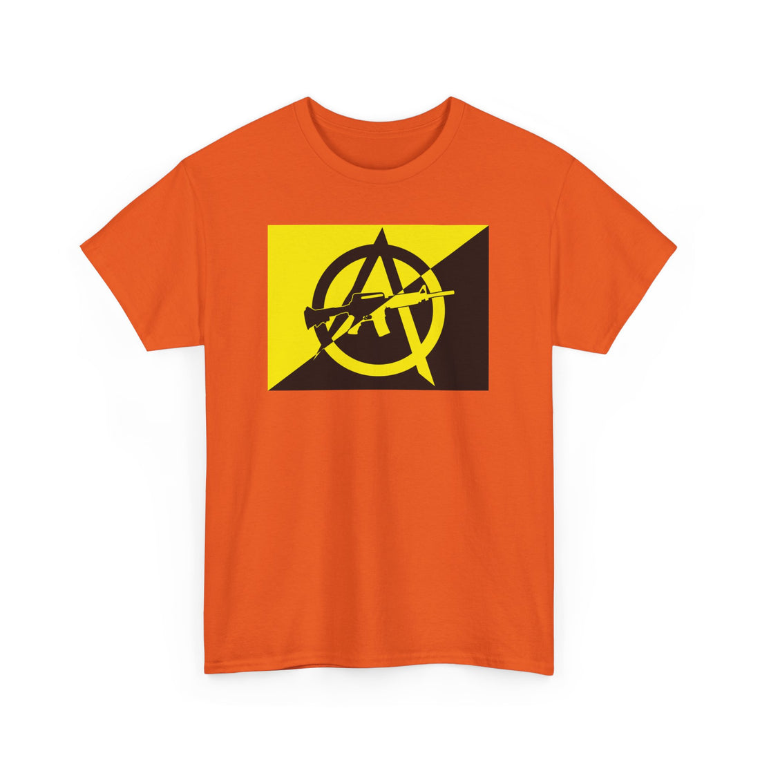 Anarcho Capitalist Flag with AR - Citizens in Arms - Unisex Heavy Cotton Tee