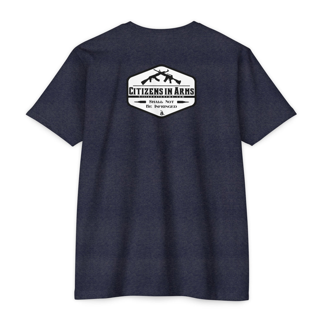 Gadsden Snake T-Shirt - Citizens in Arms - 60% cotton and 40%-polyester blend