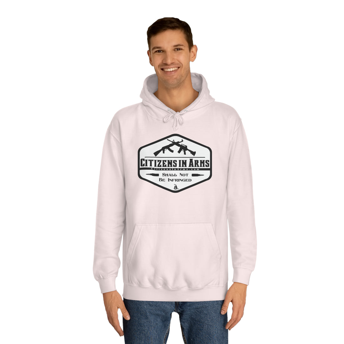 Question All Authority - Citizens in Arms - Unisex College Hoodie