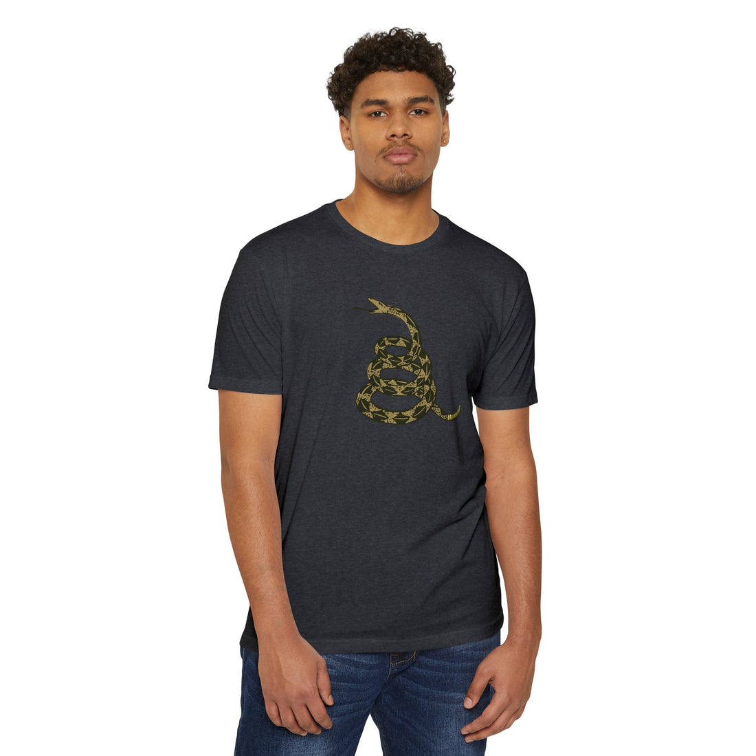 Gadsden Snake T-Shirt - Citizens in Arms - 60% cotton and 40%-polyester blend
