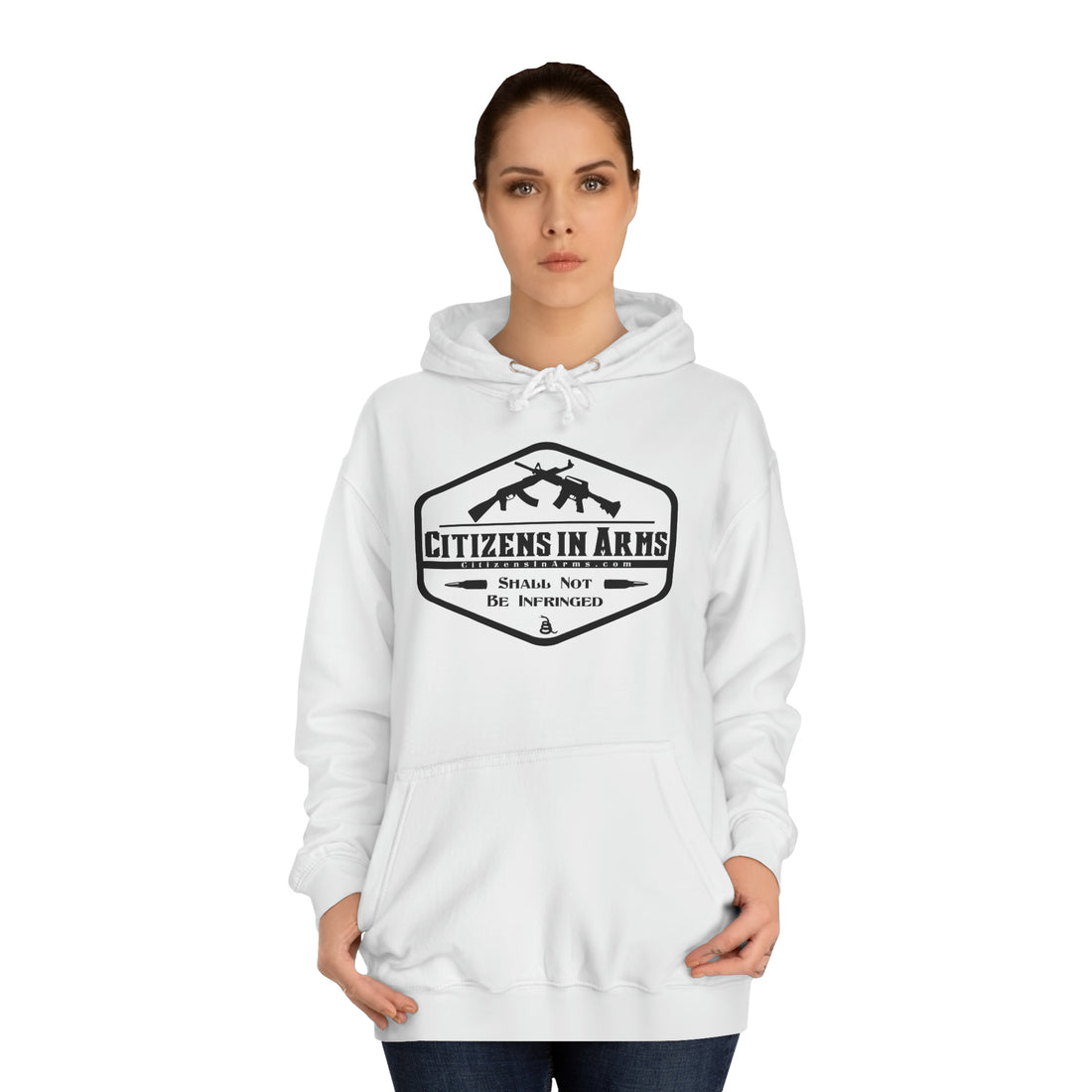 We the people are the resistance, nobody else is coming. - Citizens in Arms - Unisex College Hoodie