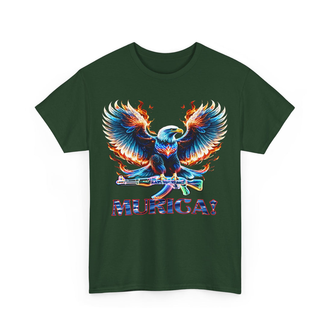 Murica - Eagle Carryng AK 47 - Citizens in Arms - Unisex Heavy Cotton Tee -