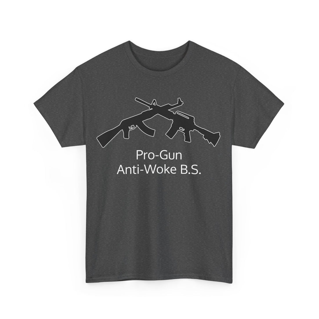 Pro-Gun Anti-Woke B.S. - Citizens in Arms + Gadsden Snake - Unisex Heavy Cotton Tee