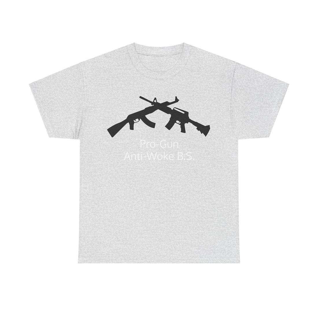 Pro-Gun Anti-Woke B.S. - Citizens in Arms + Gadsden Snake - Unisex Heavy Cotton Tee