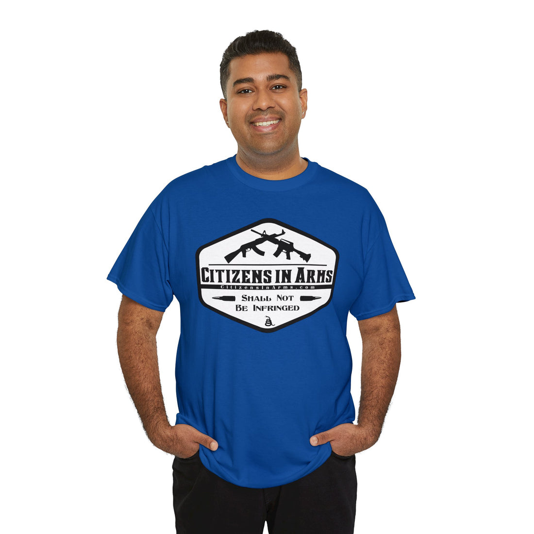 Question All Authority - Citizens in Arms - Unisex Heavy Cotton Tee