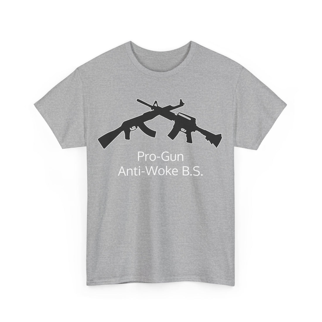 Pro-Gun Anti-Woke B.S. - Citizens in Arms + Gadsden Snake - Unisex Heavy Cotton Tee